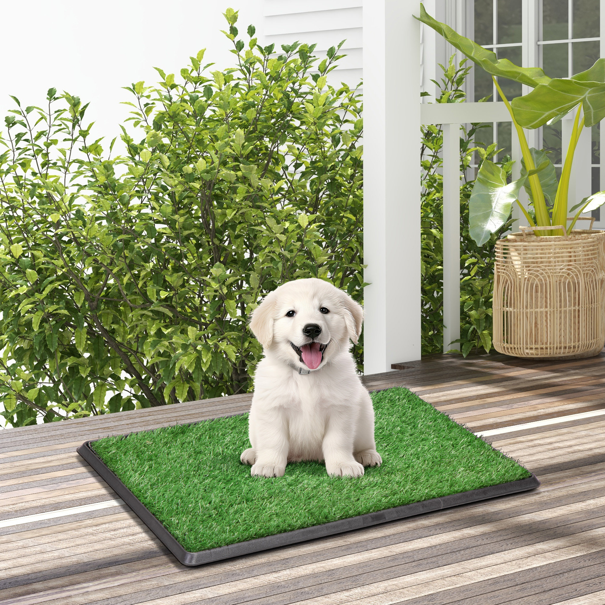 Tucker Murphy Pet™ Fake Grass Pee Pad For Dogs, 25" X 20" Indoor Dog